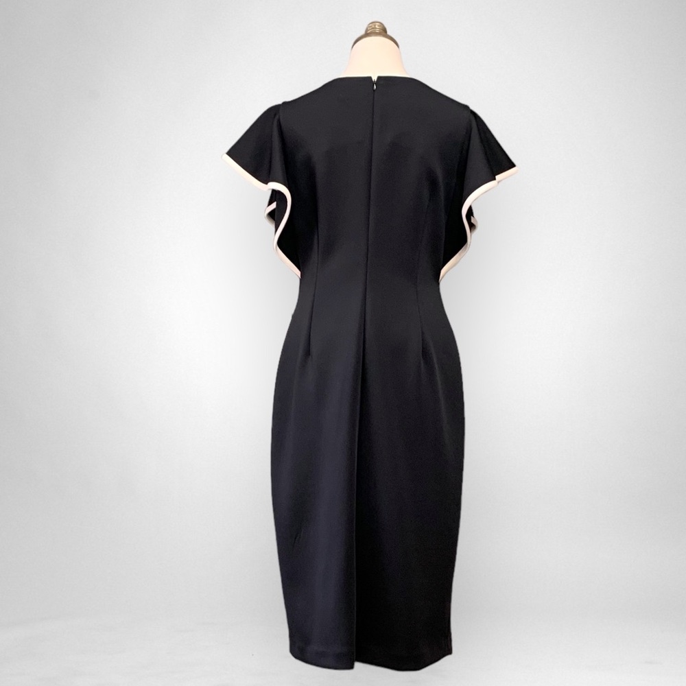 Calvin Klein Black Statement Cap Flutter-Sleeve S… - image 8